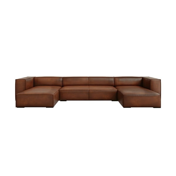 Ъглов диван от кафява кожа (U-образен) Madame - Windsor & Co Sofas