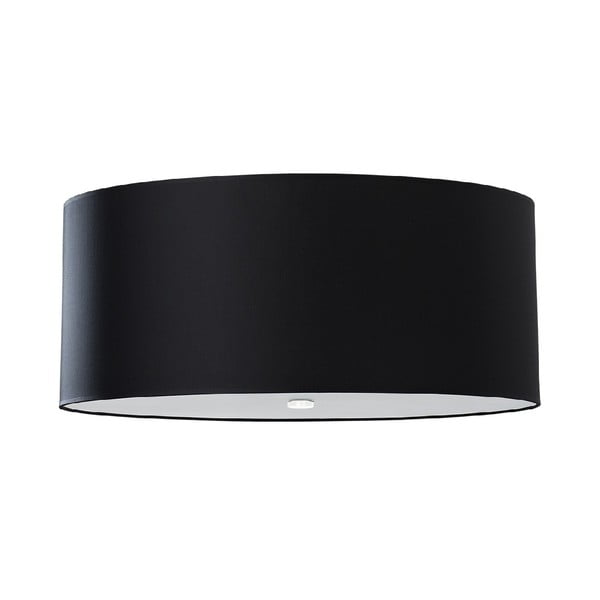 Черна лампа за таван със стъклен абажур ø 70 cm Volta - Nice Lamps