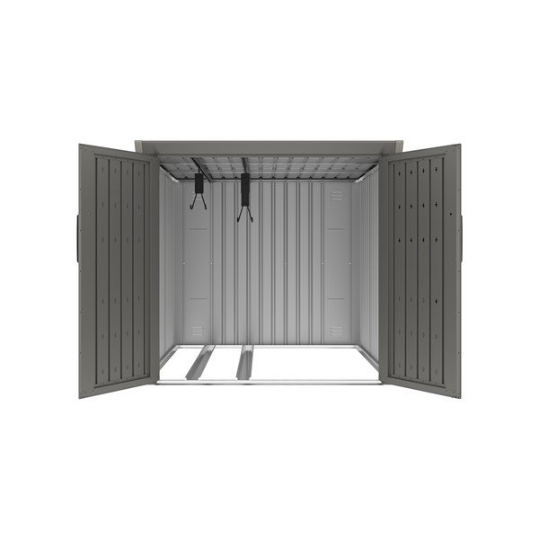 Сив градински шкаф Avocado B – Rojaplast-image-3