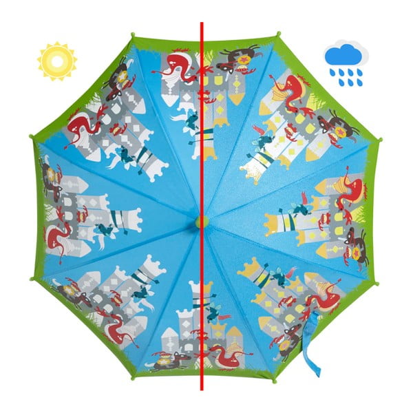 Dětský holový deštník měnící barvu Ambiance Brave Knight, ⌀ 70 cm