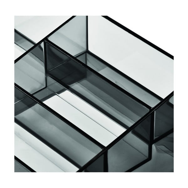 Матово черен органайзер за козметика за баня от рециклирана пластмаса Nail Station - iDesign-image-4