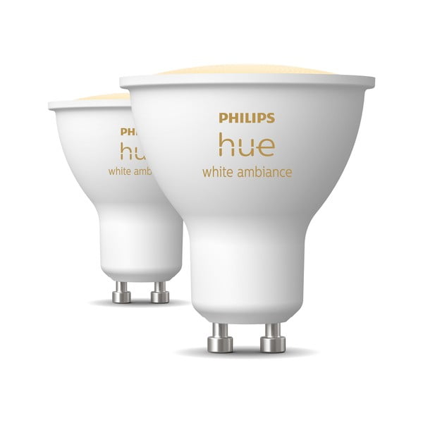 LED комплект крушки 2 бр. GU10, 4 W White ambiance – Philips Hue