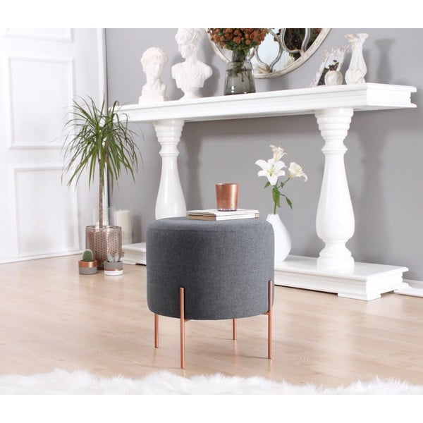 Тъмносива табуретка Copper – Artie-image-4