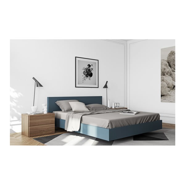 Кафяво нощно шкафче с 2 чекмеджета Aurora - TemaHome-image-4