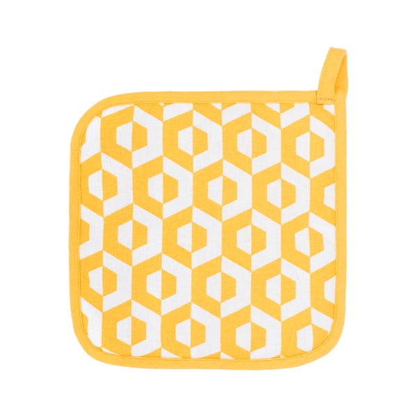 Комплект от 2 жълти памучни кърпи за съдове Hexagon Geo - Tiseco Home Studio
