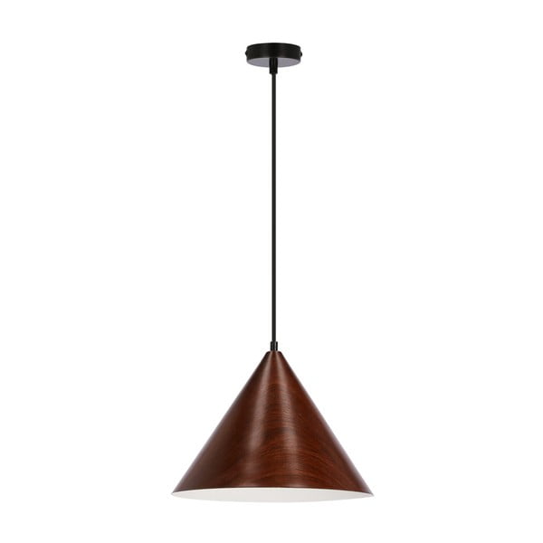 Тъмнокафява висяща лампа с метален абажур ø 32 cm Dunca - Candellux Lighting