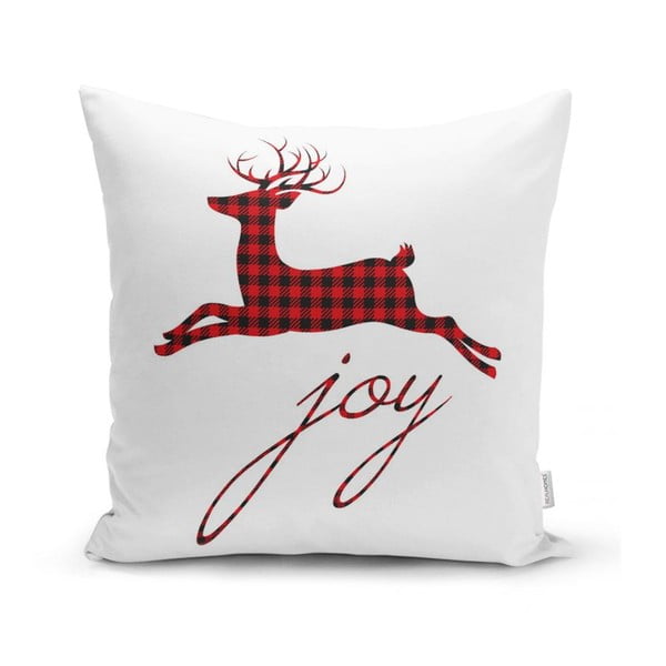 Комплект от 4 коледни калъфки за възглавници и покривка за маса Christmas Tartan - Minimalist Cushion Covers-image-2