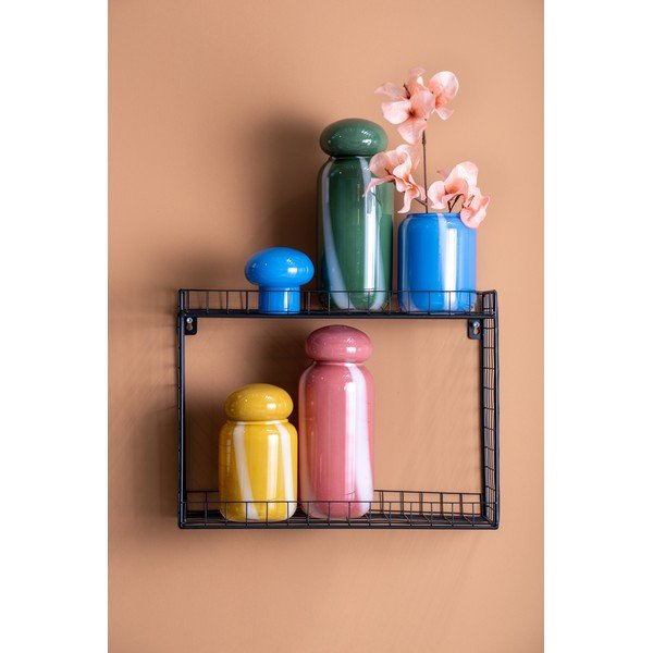 Черен стоманен стенен рафт на няколко нива 40 cm Reja – PT LIVING-image-3
