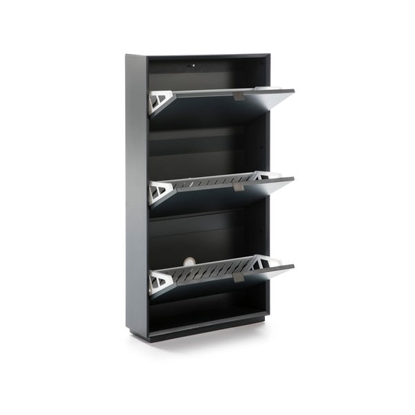 Петролно син шкаф за обувки с 3 чекмеджета Luka - Marckeric-image-3