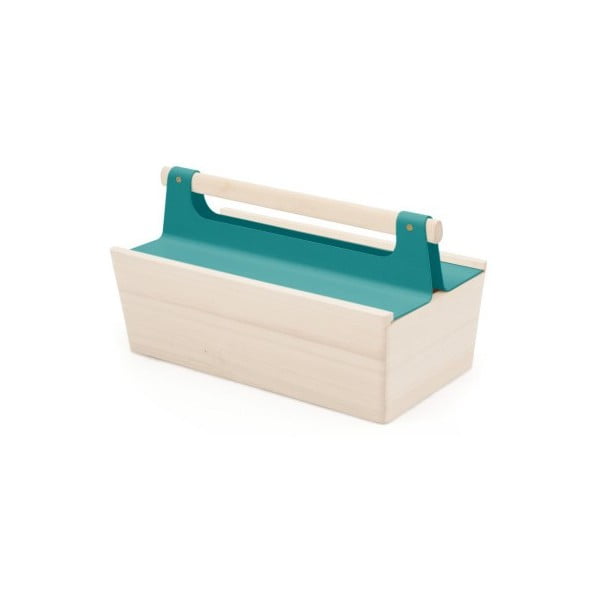 Modrý úložný box z jasanového dřeva na nářadí HARTÔ