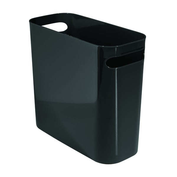 Черно кошче за отпадъци с дръжки , 8,8 л Una - iDesign