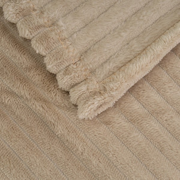 Кафяво одеяло от микроплюш 130x160 cm Fur Velvet – Casa Selección-image-1