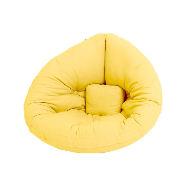 Жълт релаксиращ фотьойл за деца Mini Nido - Karup Design