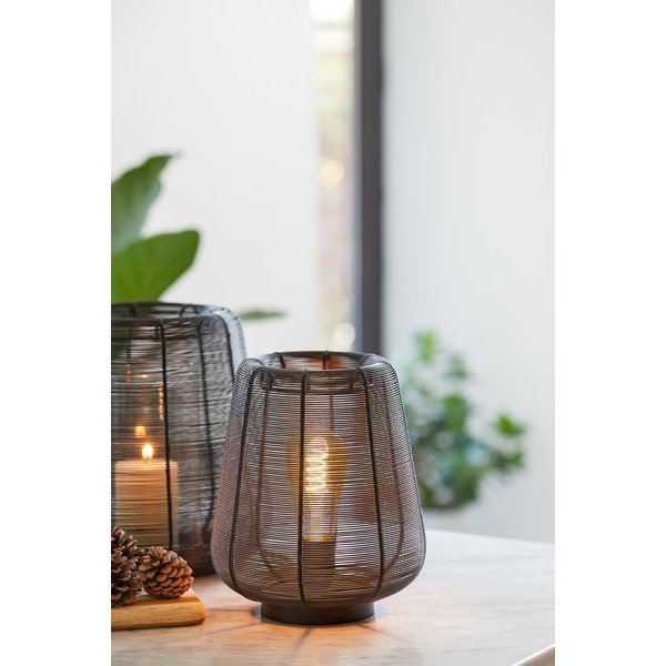 Черна настолна лампа (височина 26 cm) Adeta - Light & Living-image-1
