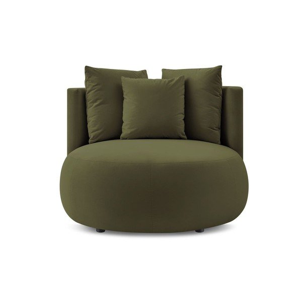 Зелено кадифено кресло Cesar – Bobochic Paris-image-3