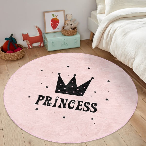 Розов детски килим ø 120 cm Comfort - Mila Home-image-4