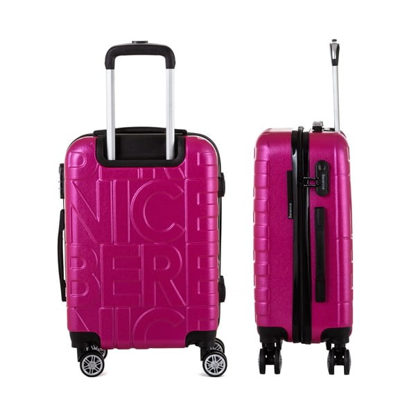 Комплект от 3 розови куфара Typo - Berenice-image-4