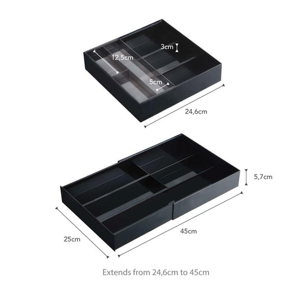 Пластмасов органайзер за чекмеджета Tower – YAMAZAKI-image-3