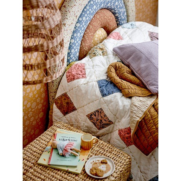 Кафяво памучно бебешко одеяло 80x100 cm Baille - Bloomingville Mini-image-4