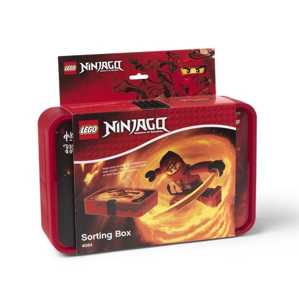 Červený úložný box s přihrádkami LEGO® Ninjago-image-1
