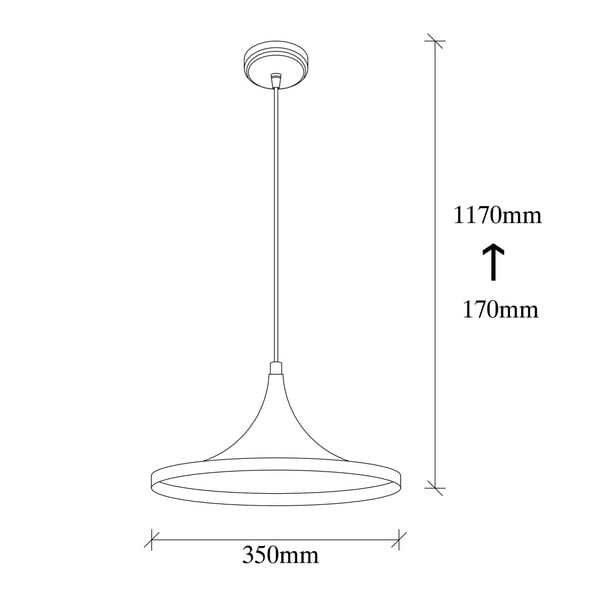 Черно метално висящо осветително тяло Opviq lights Leon - Opviq lights-image-2