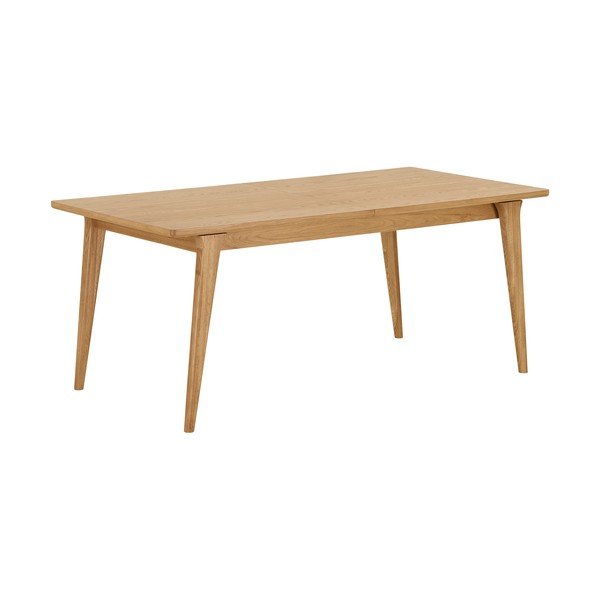 Сгъваема трапезна маса с допълнителна плоча от декор от дъб  90x180 cm Darwin – House Nordic