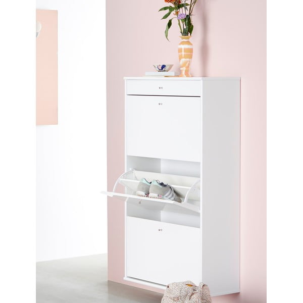 Бяла етажерка за обувки Mistral White - Hammel Furniture-image-4
