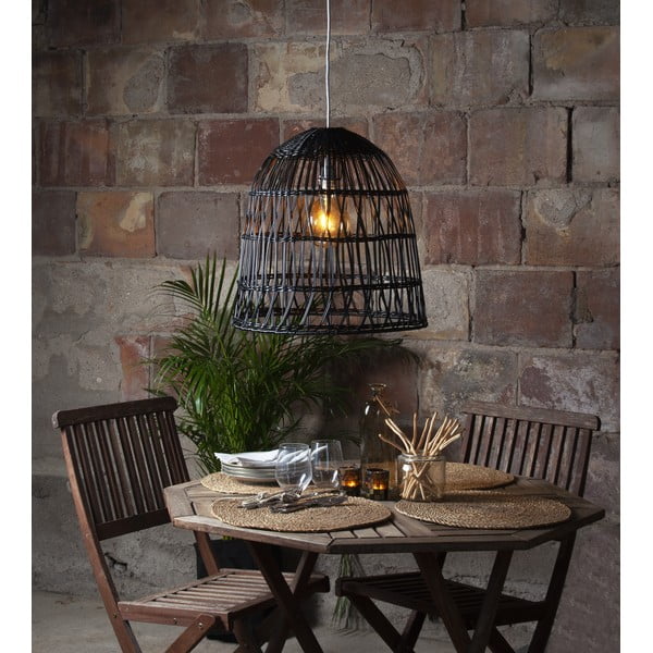 Черен абажур ø 48 cm Knute - Star Trading-image-1