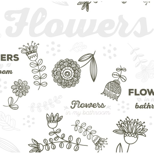 Завеса за душ 180x200 cm Flowers – MSV-image-3