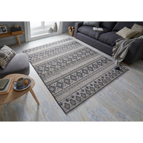 Сив и кремав килим , 160 x 230 cm Herne - Flair Rugs-image-4