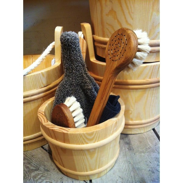 Přírodní kartáč na tělo z koňských žíní Iris Hantverk, délka 17 cm-image-2