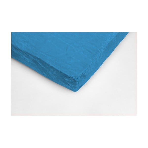 Тюркоазено син чаршаф от микроплюш , 180 x 200 cm - My House