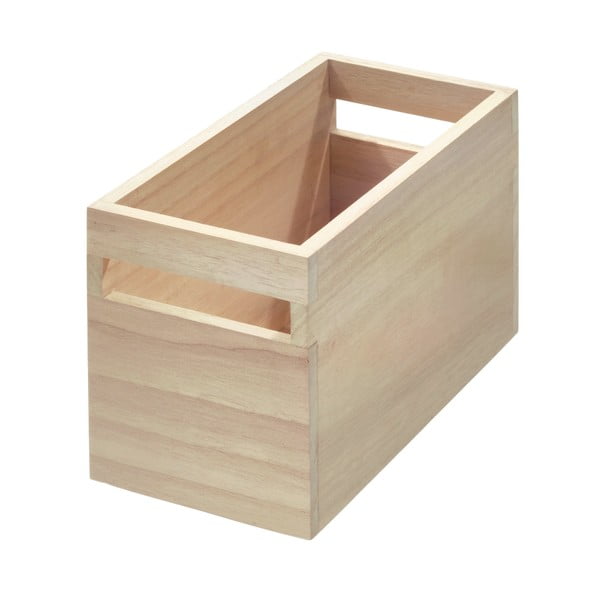 Кутия за съхранение, изработена от пауловния Дърво, 12,7 x 25,4 cm Eco - iDesign