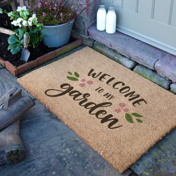 Изтривалка от кокосови влакна 60x90 cm Welcome to My Garden – Artsy Doormats-image-2