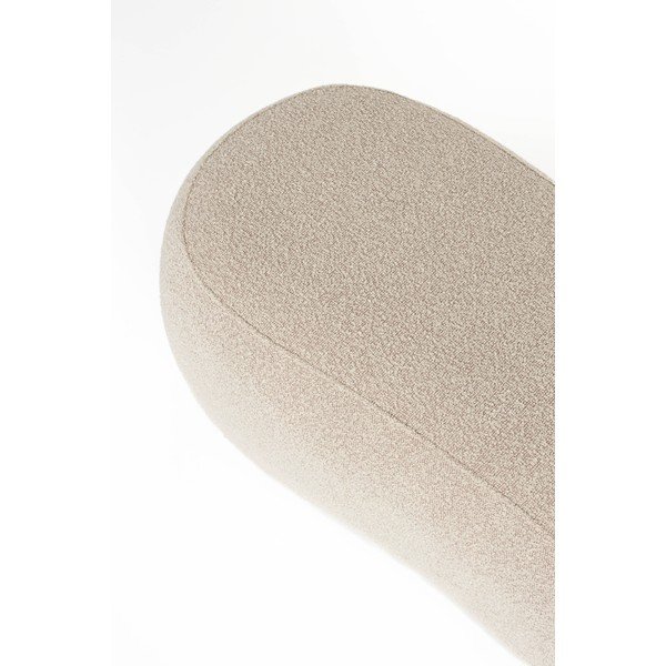 Бежова подплатена пейка от прежда с примки от букле Noxx – White Label-image-4