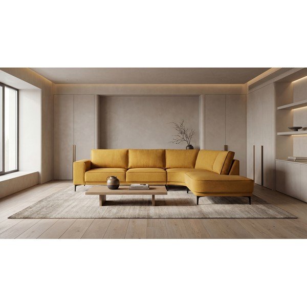 Ъглов диван горчица (десен ъгъл) Copenhagen – Scandic-image-1