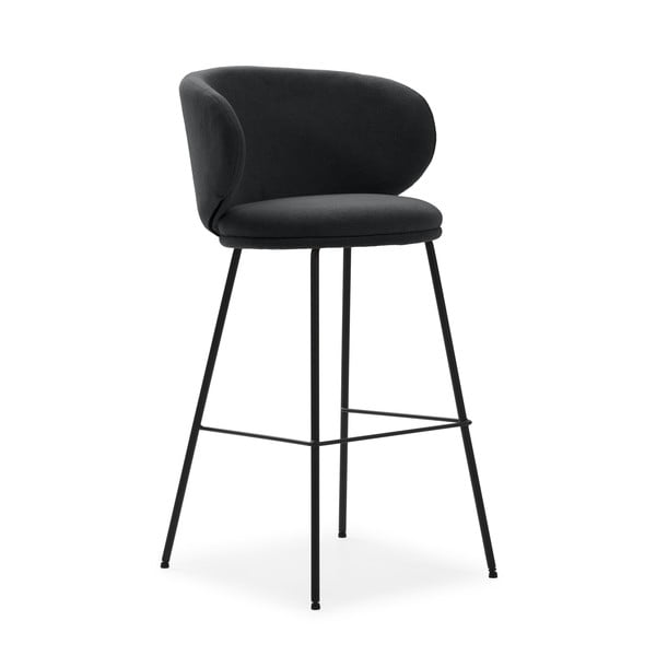 Тъмносиви бар столове в комплект от 2 бр. (височина на седалката 65 cm) Rush – Marckeric