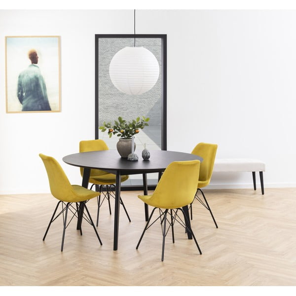 Жълт трапезен стол Eris - Actona-image-1