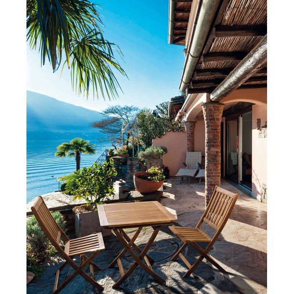 Градинска масичка от масивна акация 70x70 cm Noemi – Bizzotto-image-2