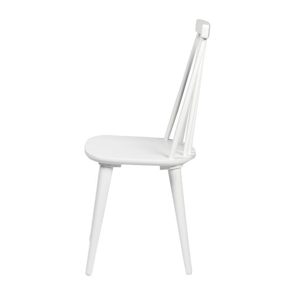 Бял трапезен стол от каучуково дърво Lotta - Rowico-image-3