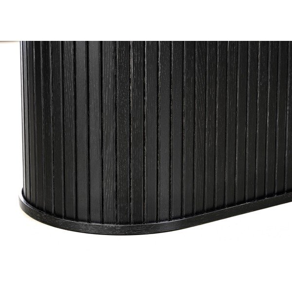 Сгъваема трапезна маса с допълнителна плоча от декор от дъб  95x180 cm Nola – Unique Furniture-image-4