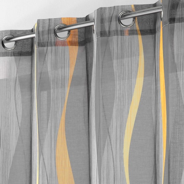 Сива завеса от воал 140x240 cm Ondulys – douceur d'intérieur-image-1