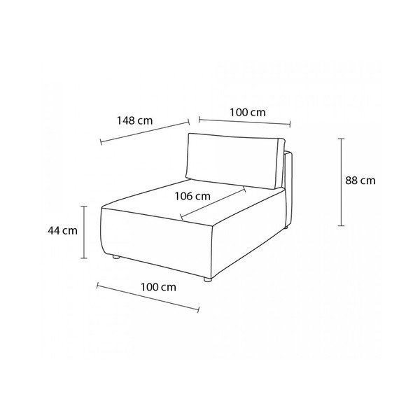Светлокафяв променлив модулен диван от велур Nihad modular - Bobochic Paris-image-4