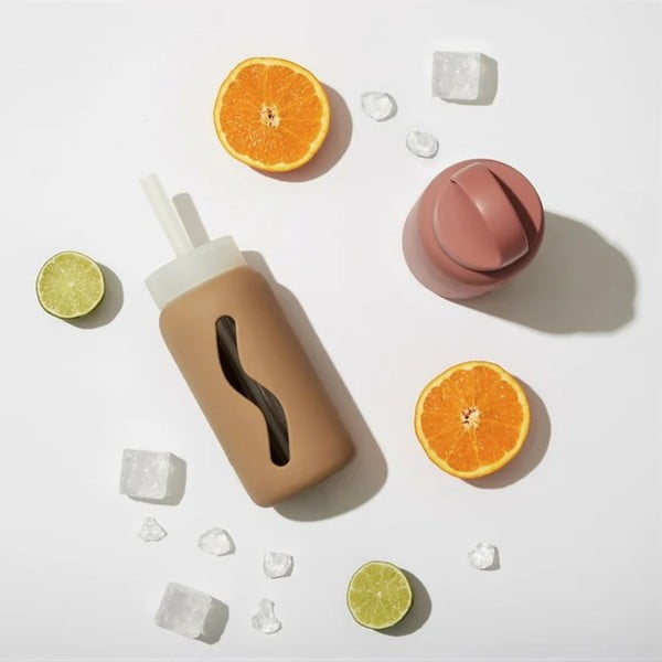 Бежова бутилка за пътуване  500 ml Milk Coffee – Muuki-image-1