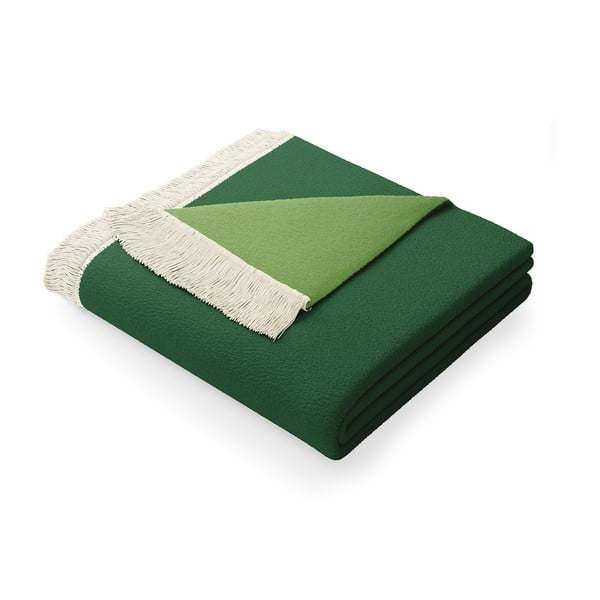 Зелено одеяло със смес от памук , 150 x 200 cm Franse - AmeliaHome