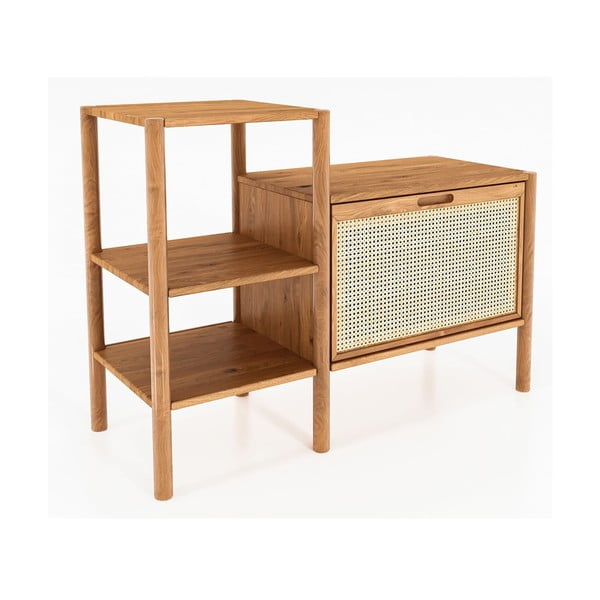 Етажерка за книги от дъбова дървесина в естествен цвят 115x86 cm Pola - The Beds-image-2