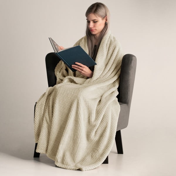 Бежово одеяло от микрофибър , 220 x 240 cm Henry - DecoKing-image-1