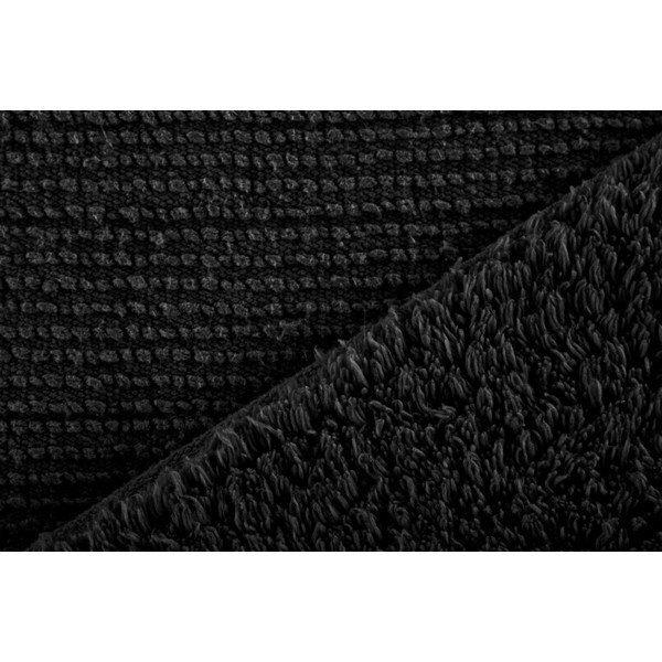 Черна постелка за баня 50x45 cm Riva - Tiseco Home Studio-image-1