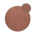 Теракотен ръчно изработен вълнен кръгъл килим ø 120 cm Calmio – Hanse Home