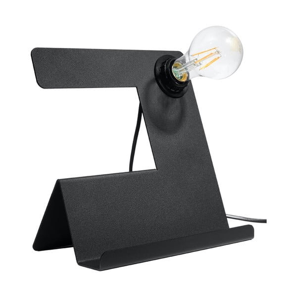 Черна настолна лампа (височина 24 cm) Gabriel - Nice Lamps